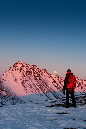 Brendan Lee, Moonrise, Ptarmigan Peak, Alaska
