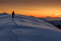Hiker, Peak 3980, Chugach State Park