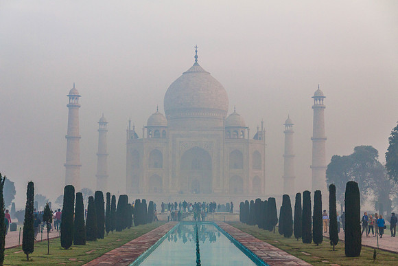Taj Mahal in Fog, Agra